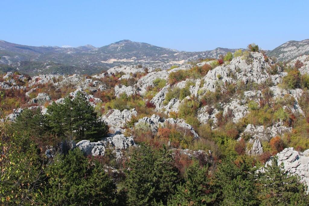 горы в Цетинье Черногория
