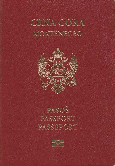 паспорт Черногории