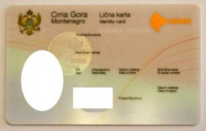 ПМЖ в Черногории — пластиковая карточка